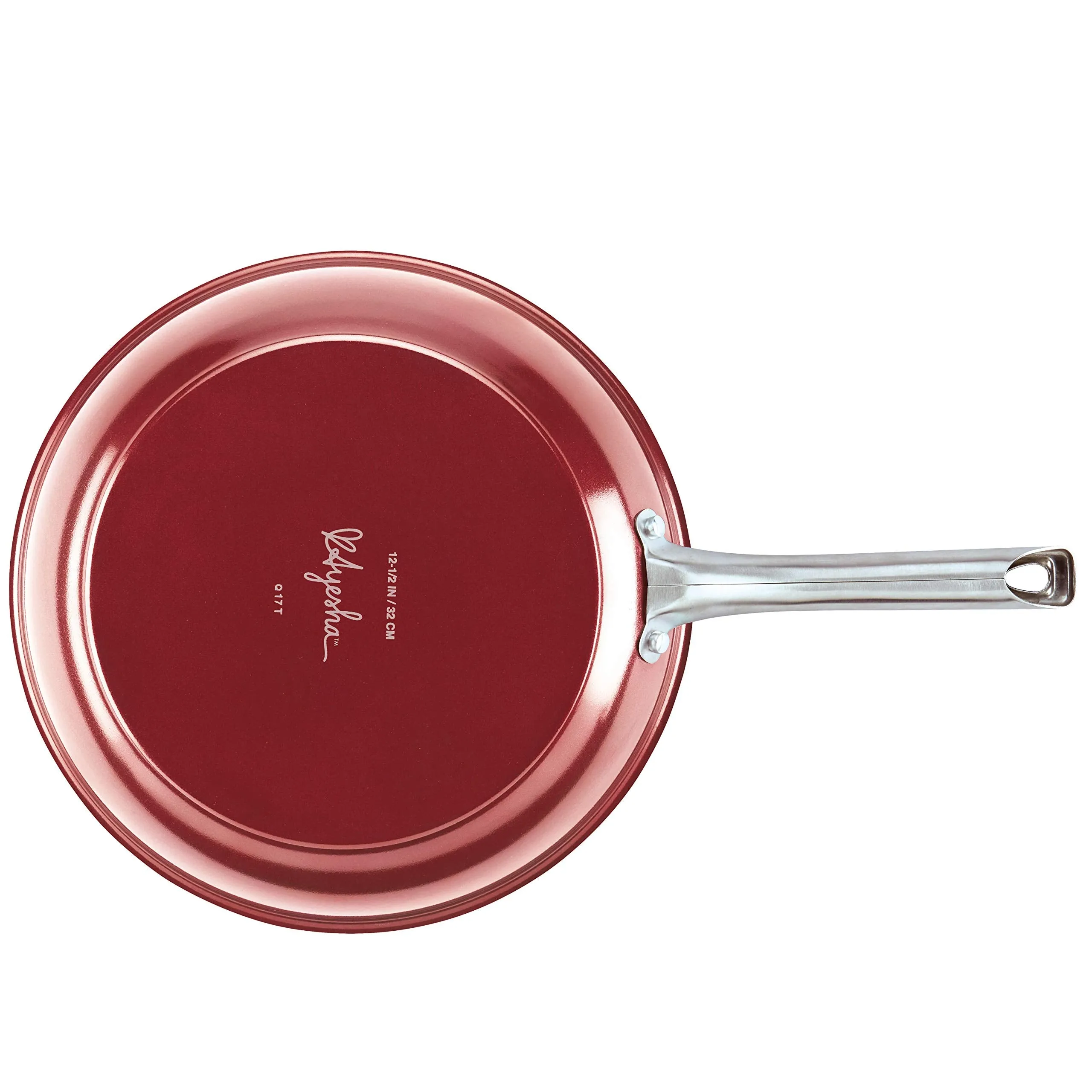 Ayesha Curry Home Collection Nonstick Frying Pan / Fry Pan / Skillet - 12.5 Inch, Red