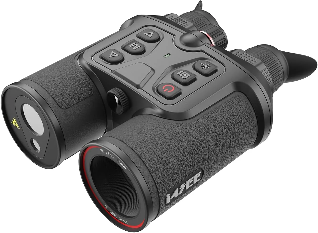 B35-640 LRF Thermal Binoculars for Hunting， Infrared Heat Night Vision with 35mm Focal Length, 640×480 pix @ < 30 mK NETD Sensor, LRF with 600m Accuracy, OLED High-Definition Display