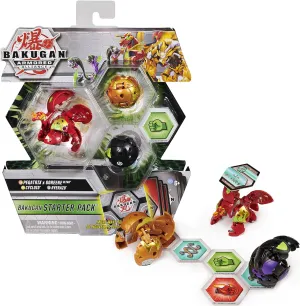 Bakugan Starter Pack 3-Pack, Fused Pegatrix X Goreene Ultra, Armored Alliance Collectible Action Figures