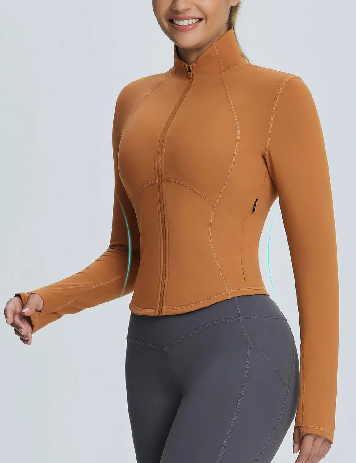 baleaf Women's Fleece Jacket for Running Zip Up Jackets Cold Weather Gear Workout Bbl Tights Yoga