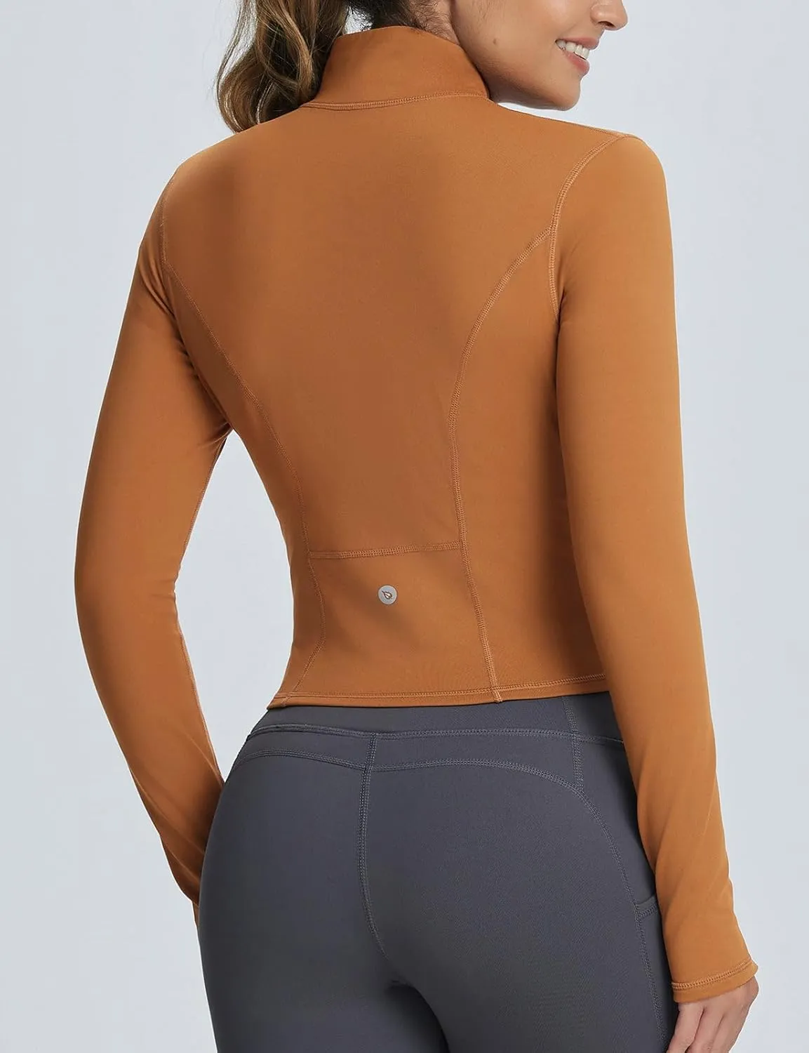 baleaf Women's Fleece Jacket for Running Zip Up Jackets Cold Weather Gear Workout Bbl Tights Yoga