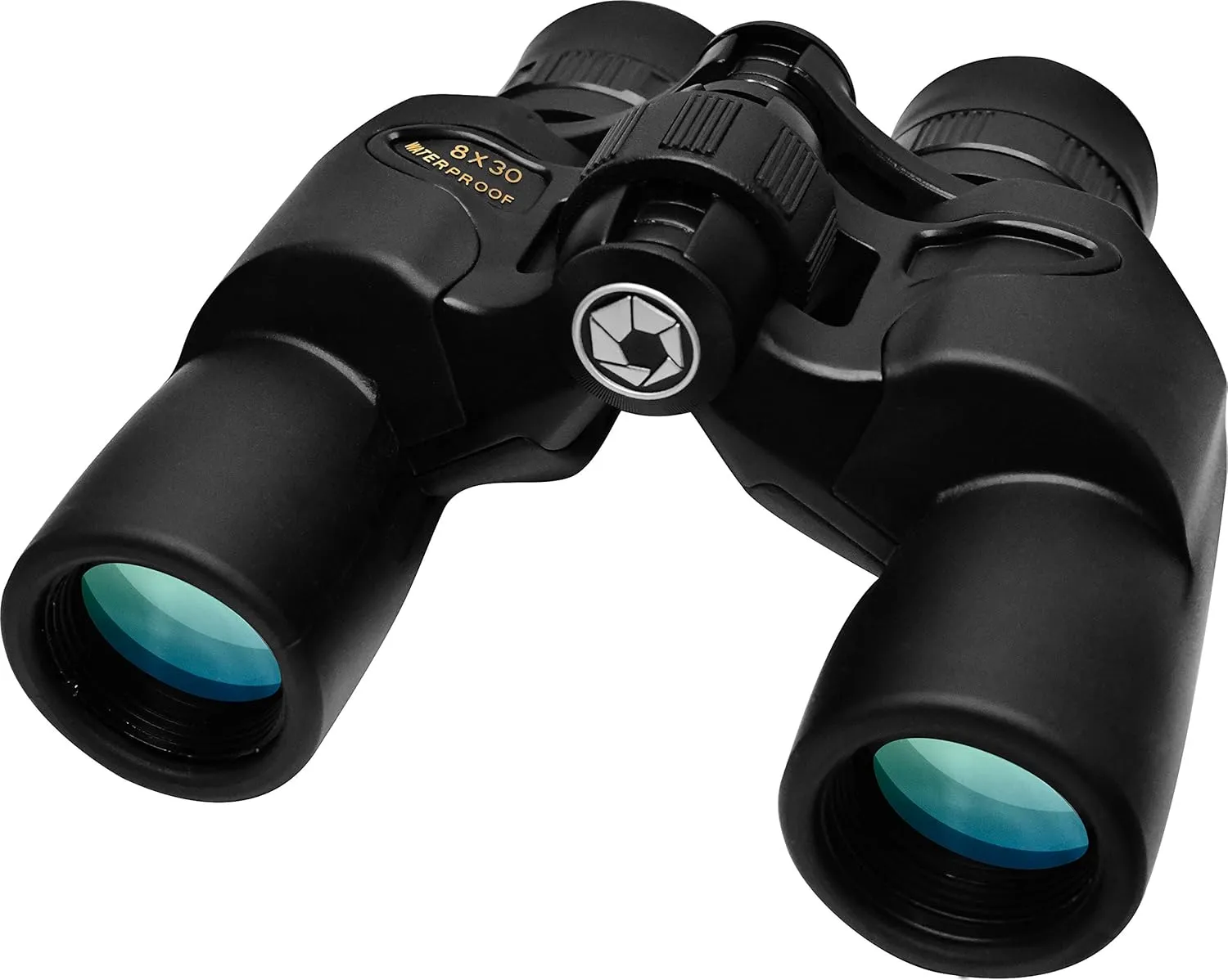 BARSKA AB13530 Crossover 8x30 Waterproof Binoculars for Sports, Boating, Theater, Hunting, etc, Black, One Size