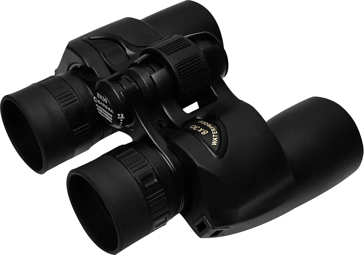 BARSKA AB13530 Crossover 8x30 Waterproof Binoculars for Sports, Boating, Theater, Hunting, etc, Black, One Size