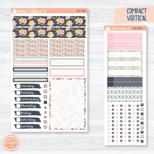 Bees Lemon & Sunflower Kit | A5 Compact Vertical Planner Kit Stickers for Erin Condren | Porch Picnic | 337-081