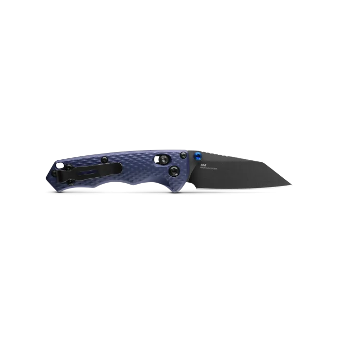 Benchmade 290BK Full Immunity Black CPM-M4 Crater Blue Handle 2.49'' Plain Edge Pocket Knife with Benchmade Blue Lube Lubricant for knives 37ml 1.25fl oz (Made in USA)