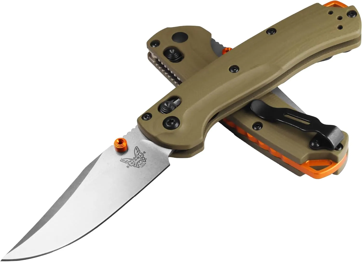 Benchmade - Mini Taggedout Folding Knife with OD Green G10 Handle (15534)