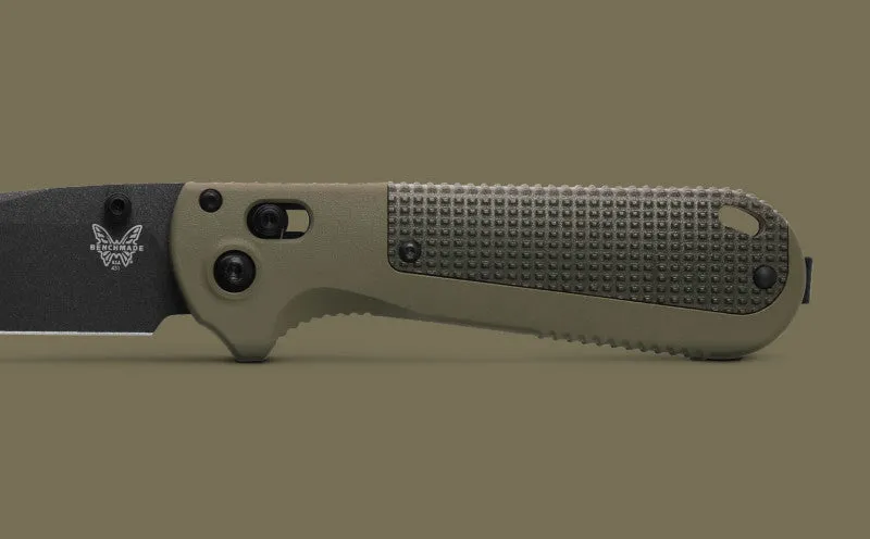 Benchmade Redoubt Ranger Green Forest Grivory 3.53" Plain Edge Folding Pocket Knife (431BK-1)