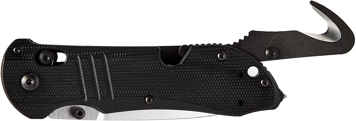 Benchmade Tactical Triage 917 Manual Open Folding Knife with Glass Breaker and Rescue Hook