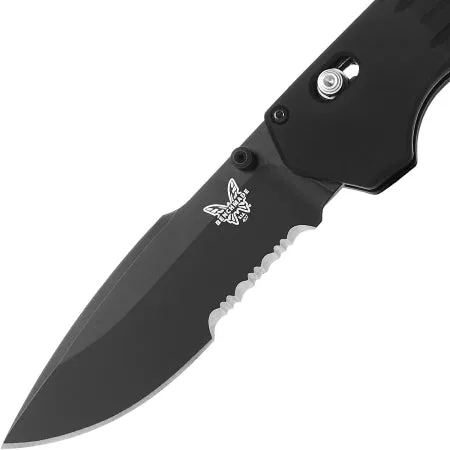 Benchmade Vallation 407SBK Vallation Folding Knife, Drop-Point Blade