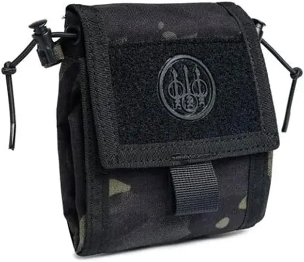 Beretta Tactical Foldable Dump Pouch withClosure & MOLLE System | Compact Roll-Up Utility Bag | Rugged Durable Water-Repellent Magazine Pouch