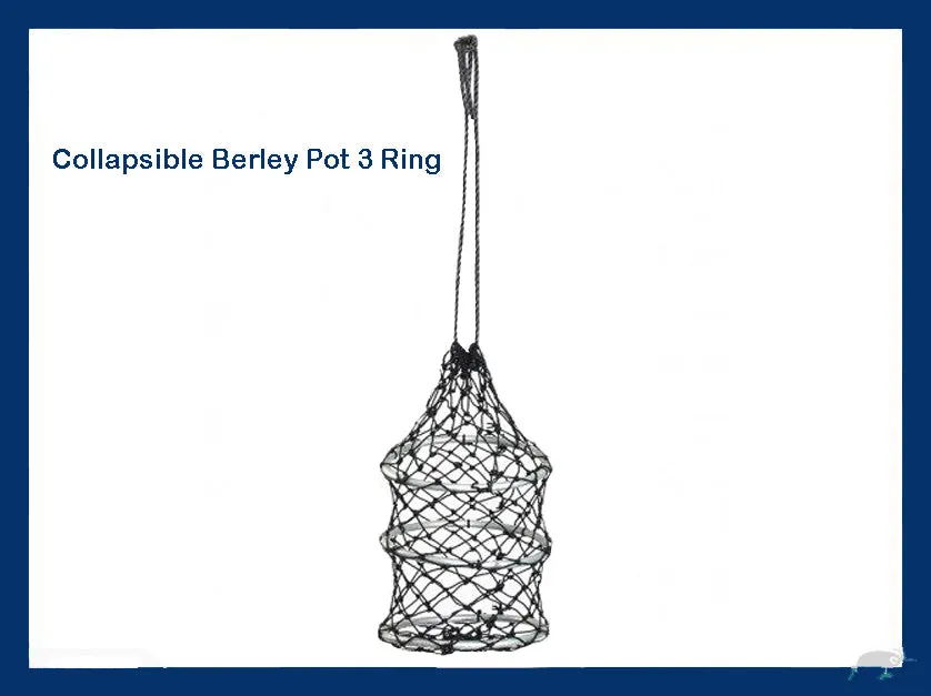 Berley or Burley Pot-Cage Collapsible 3 Ring MEDIUM NZ MADE
