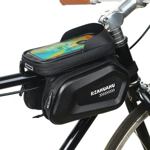 Bicycle/Electric Bicycle Bag Front Beam Bag - Mountain Bike Bag Phone Bag Touch Screen Top Tube Bag - Waterproof Hard Shell Saddle Bag Cycling Gear Universal
