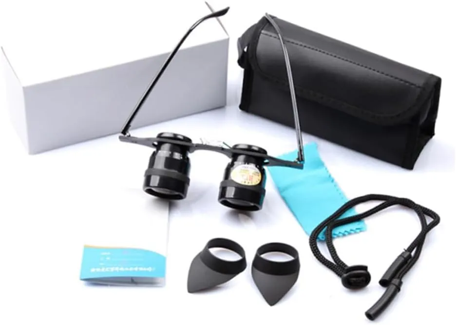 Binoculars 10x Magnification Waterproof Fishing Telescope Night Vision Magnifier for Low Light Conditions for Outdoor Activities