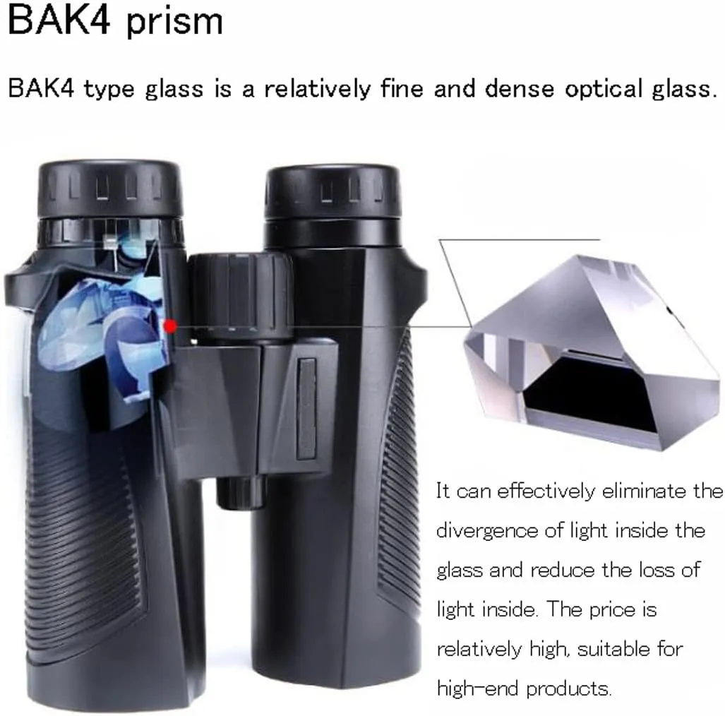 Binoculars, BAK4 Prism, FMC Lens, Waterproof Telescope, for Bird Watching, Hunting, Travel, Games, Stargazing Waterproof Lightweight Monocular (Green 8X Green)
