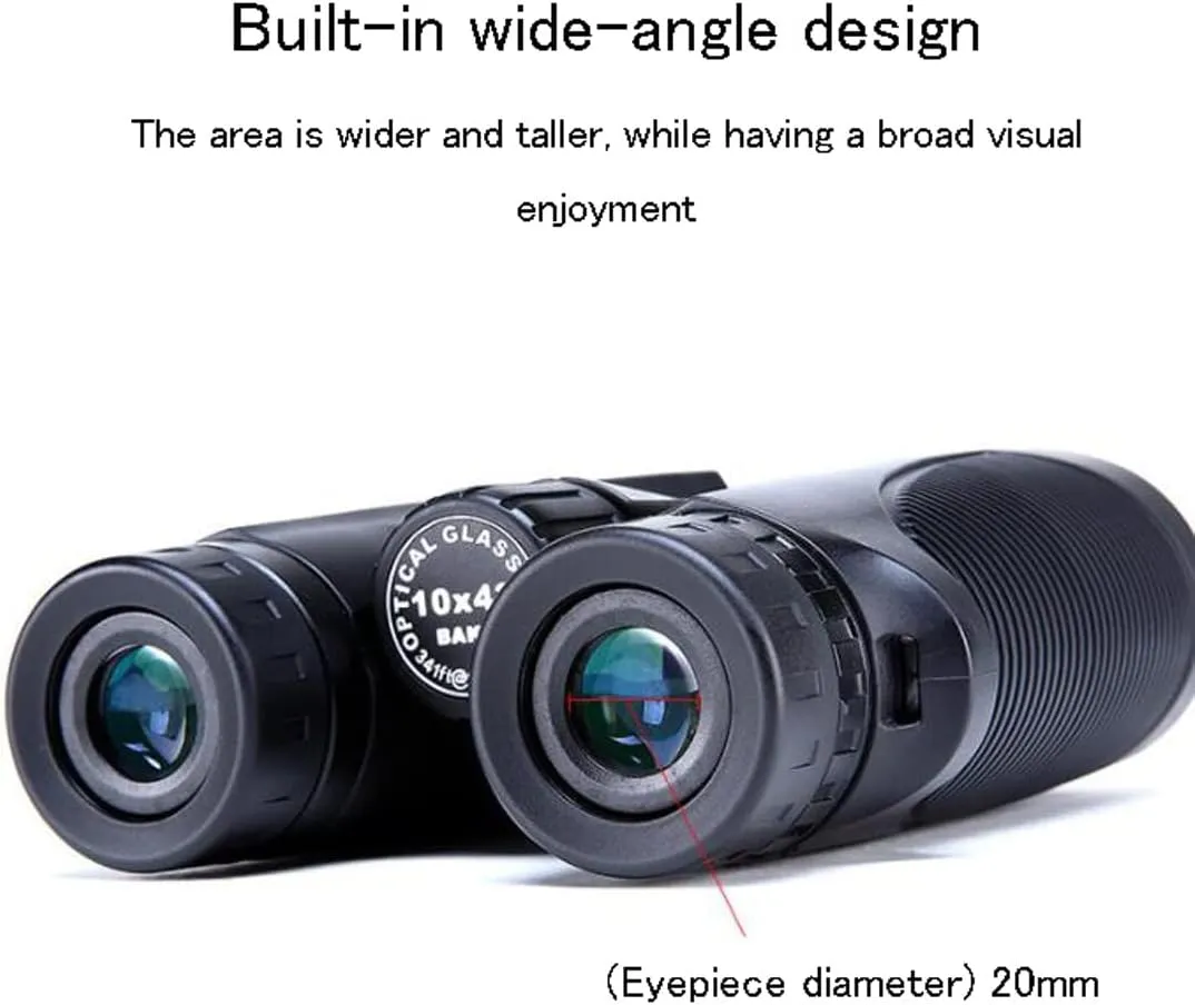Binoculars, BAK4 Prism, FMC Lens, Waterproof Telescope, for Bird Watching, Hunting, Travel, Games, Stargazing Waterproof Lightweight Monocular (Green 8X Green)