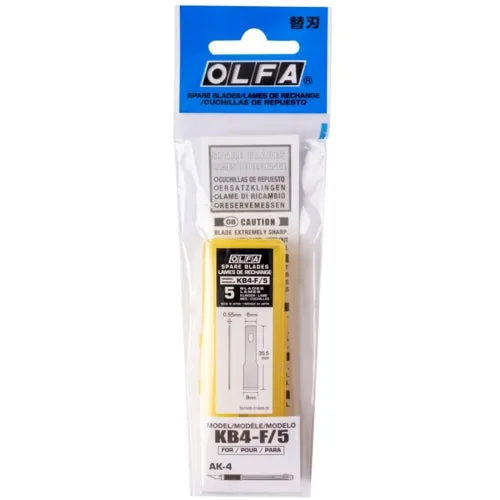 BLA 8mm 35.5mm for Wide | Blades Mega discount KB4-F Chisel AK-4, x Exceptional Olfa 5Pc Art