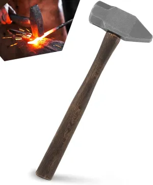 Blacksmith 4LB Handmade Forge Hammer for Farrier, Knife Maker, Blacksmith Forging Tool