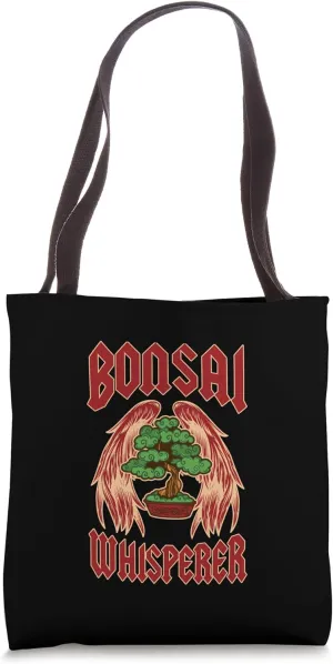Bonsai Whisperer Rock And Roll Style Bonsai Gardener Tote Bag