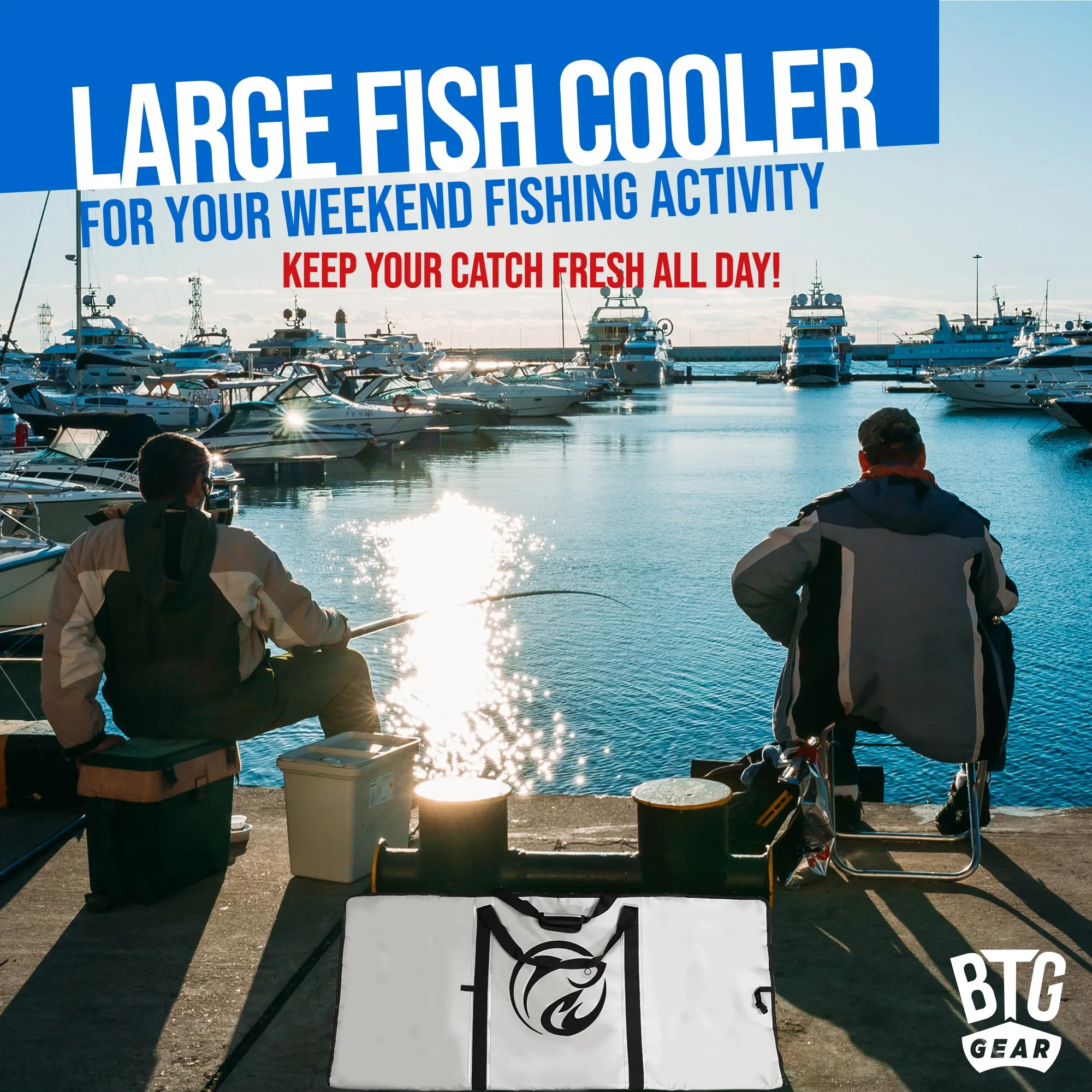 BTG Gear Insulated Waterproof Fish Bag