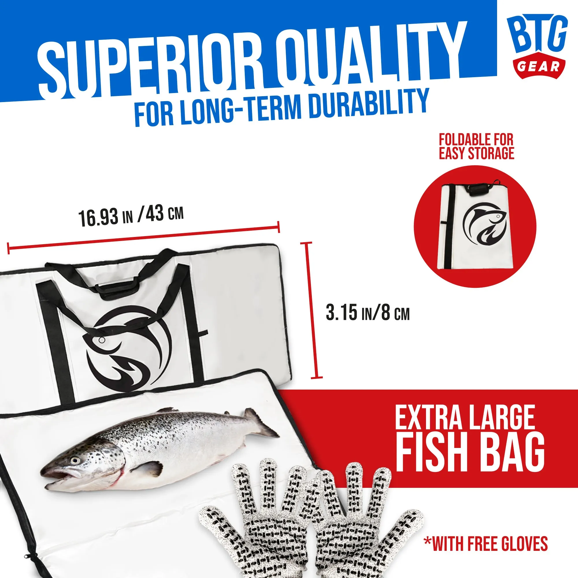 BTG Gear Insulated Waterproof Fish Bag