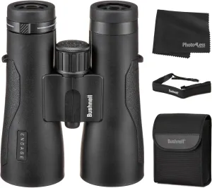 Bushnell Engage EDX 10x50 Binoculars; Includes Case, Neck Strap, Lens Caps and Lens Cleaning Cloth
