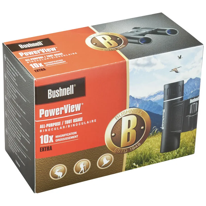 Bushnell Powerview Roof Prism Compact Binocular 10 x 25