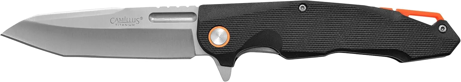 Camillus 19365 REGENT Folding Pocket Knife with Liner Lock and GFN Handle, Black, 8.6" Length