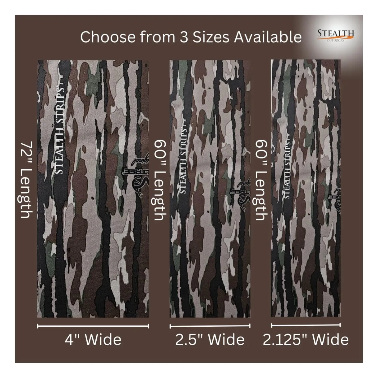 Camo Silencing Tape | Self Adhesive Silencing Fabric | Great for Quieting All of Your Metal Hunting Gear and Accessories (Realtree Original, 4" Wide)