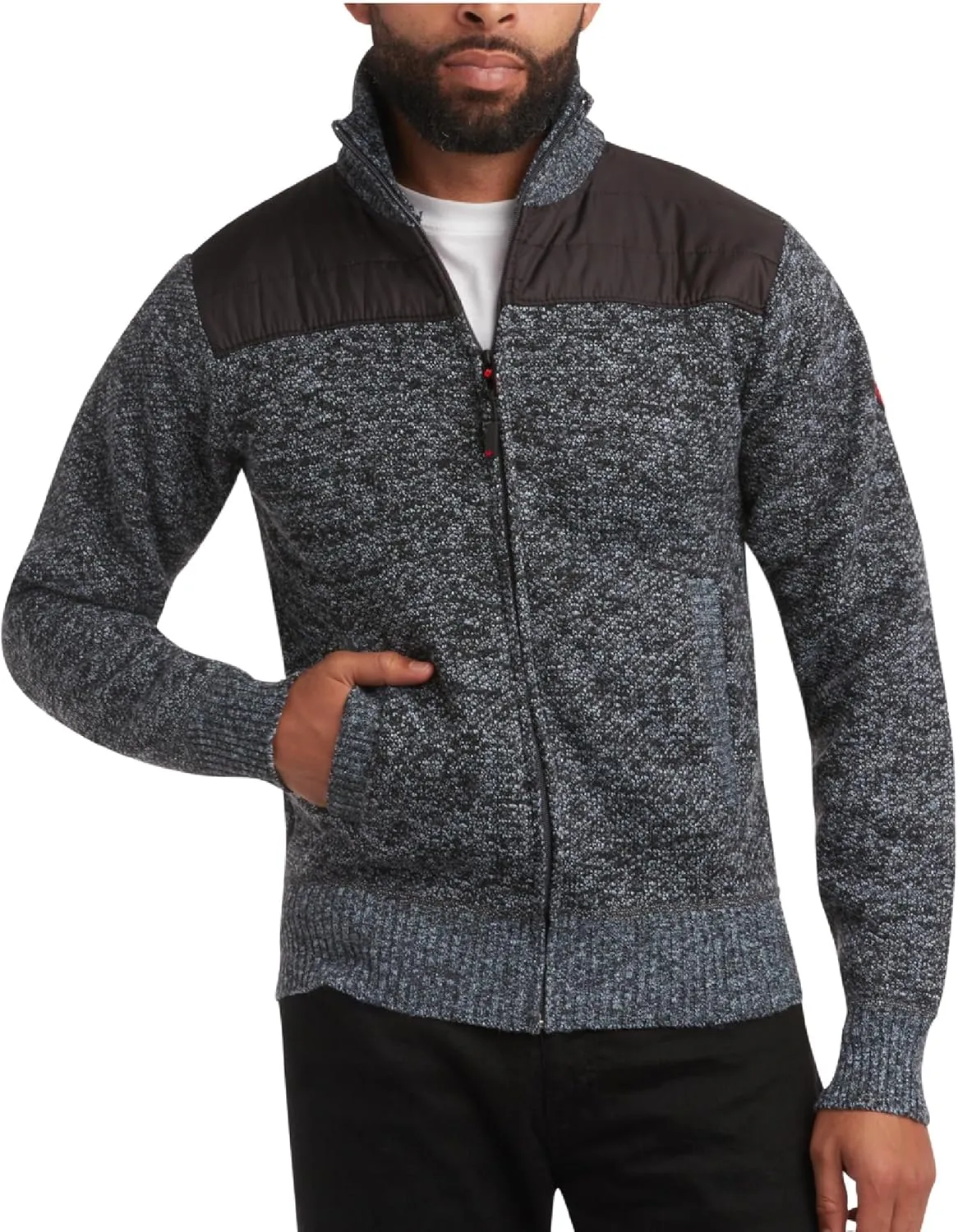 CANADA WEATHER GEAR Men's Sweater - Classic Zip Up Polar Fleece Mens Sweater - Cozy Stylish Jackets for Men (M-XXL)