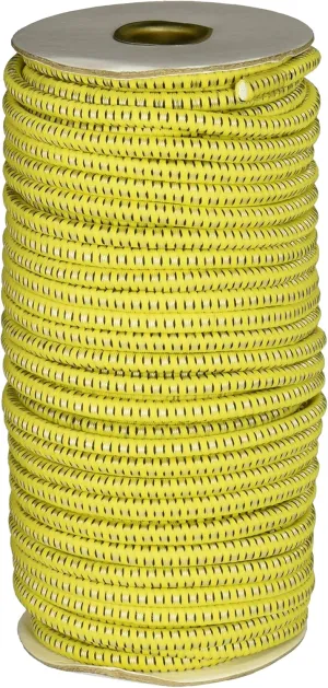CargoBuckle F05386 1/4-Inch by 100-Feet Utility Stretch Cord Reel, Yellow