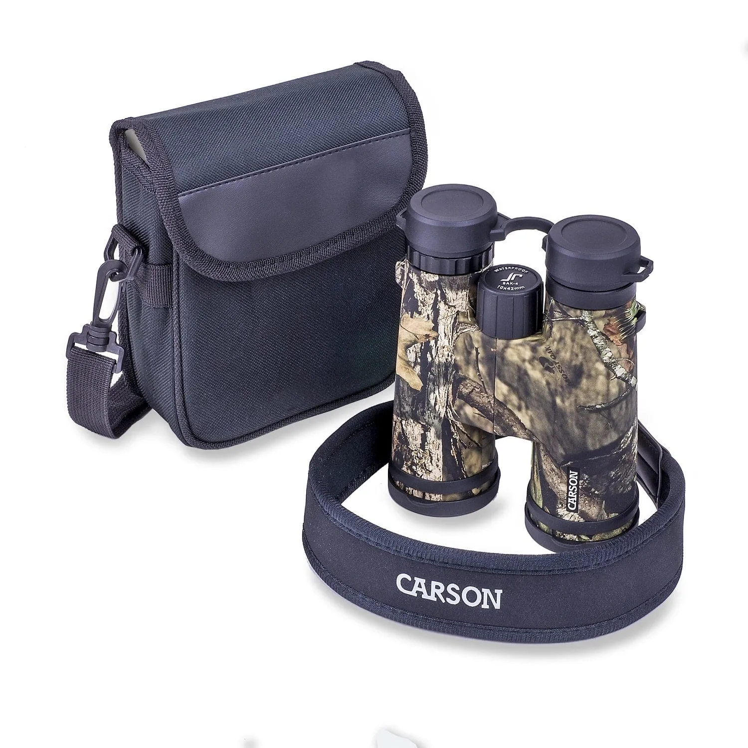 Carson JR Series 10x42mm Waterproof Binoculars in Mossy Oak