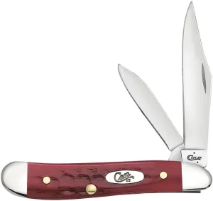 CASE XX WR Pocket Knife Pocket Worn Old Red Bone Peanut Item #781 - (6220 SS) - Length Closed: 2 7/8 Inches