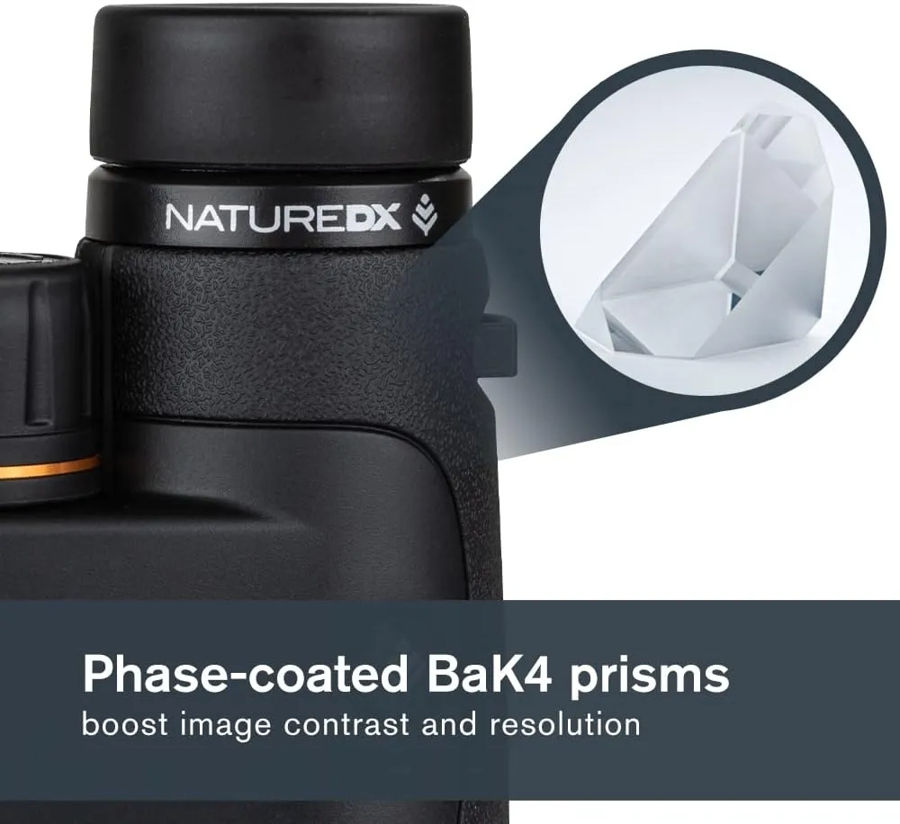 Celestron 72322 Nature DX 8x42 Outdoor and Birding Binoculars, Fully Multi-Coated with BaK-4 Prisms, Rubber Armoured, Fog & Waterproof