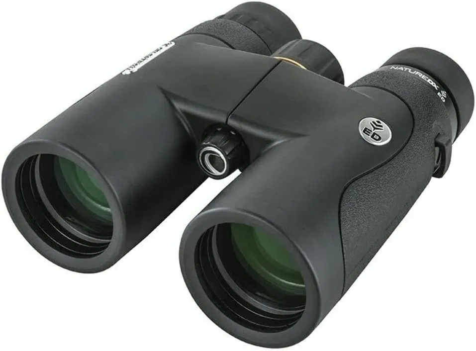 Celestron 72332 Nature DX ED 8x42 Outdoor and Birding Binoculars with Extra-Low Dispersion Objective Lenses, Fully Multi-Coated with BaK-4 Prisms, Rubber Armoured, Fog & Waterproof