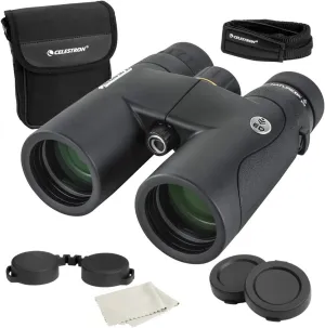 Celestron–Nature DX ED 10x42 Premium Binoculars–Extra-Low Dispersion Objective Lenses–Outdoor and Birding Binocular–Fully Multi-Coated with BaK-4 Prisms–Rubber Armored–Fog & Waterproof Binoculars