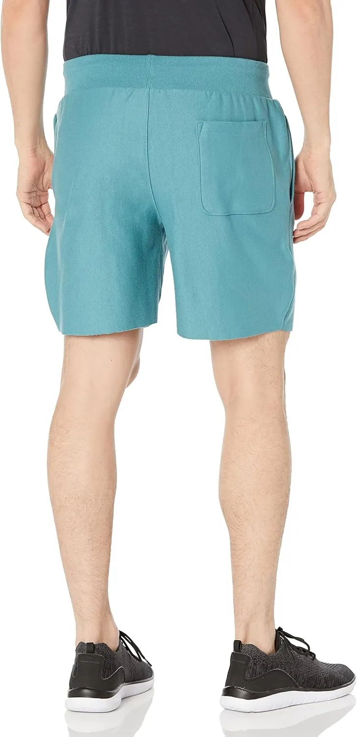 Champion Men's Shorts, Reverse Weave Fleece Shorts, Knee-Length Shorts for Men, C Logo, 10"