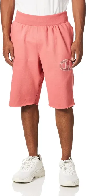 Champion Men's Shorts, Reverse Weave Fleece Shorts, Knee-Length Shorts for Men, C Logo, 10"