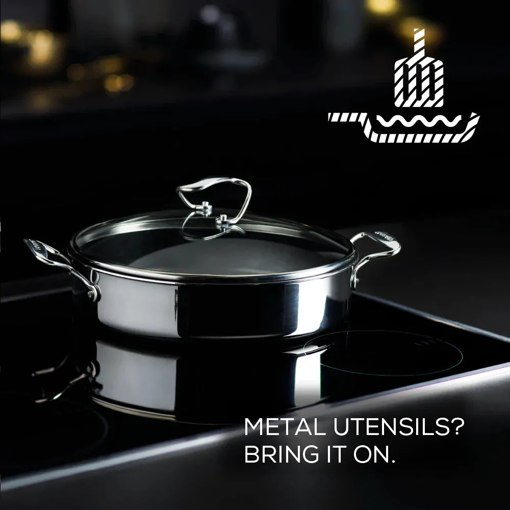 Circulon SteelShield™ Nonstick Stainless Steel C-Series Covered Sauteuse Induction - 30cm