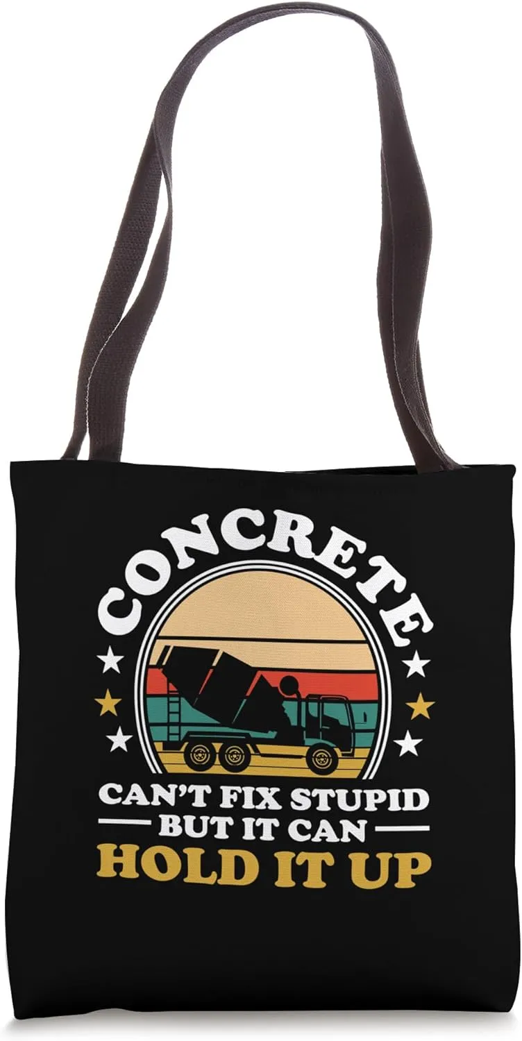 Civil Engineer Retro Mechanic Funny Concrete Can Hold It Up Tote Bag