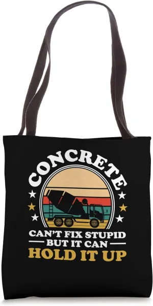 Civil Engineer Retro Mechanic Funny Concrete Can Hold It Up Tote Bag