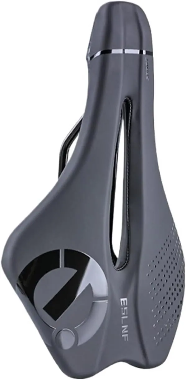 Comfortable Bike Saddle - Hollow Ventilated Shock-Absorbing PU Fit for Seat Cushion Mountain & Road Bikes - Cycling Gear Waterproof