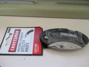 CRAFTSMAN Folding Lockback Utility Knife 2.25" Blade w/Black Handle 938002 NEW