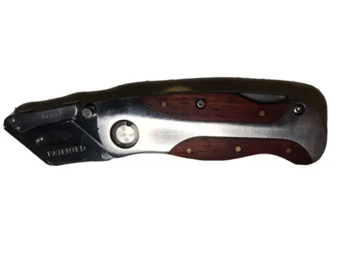Craftsman Wood Folding Lock back Utility Knife
