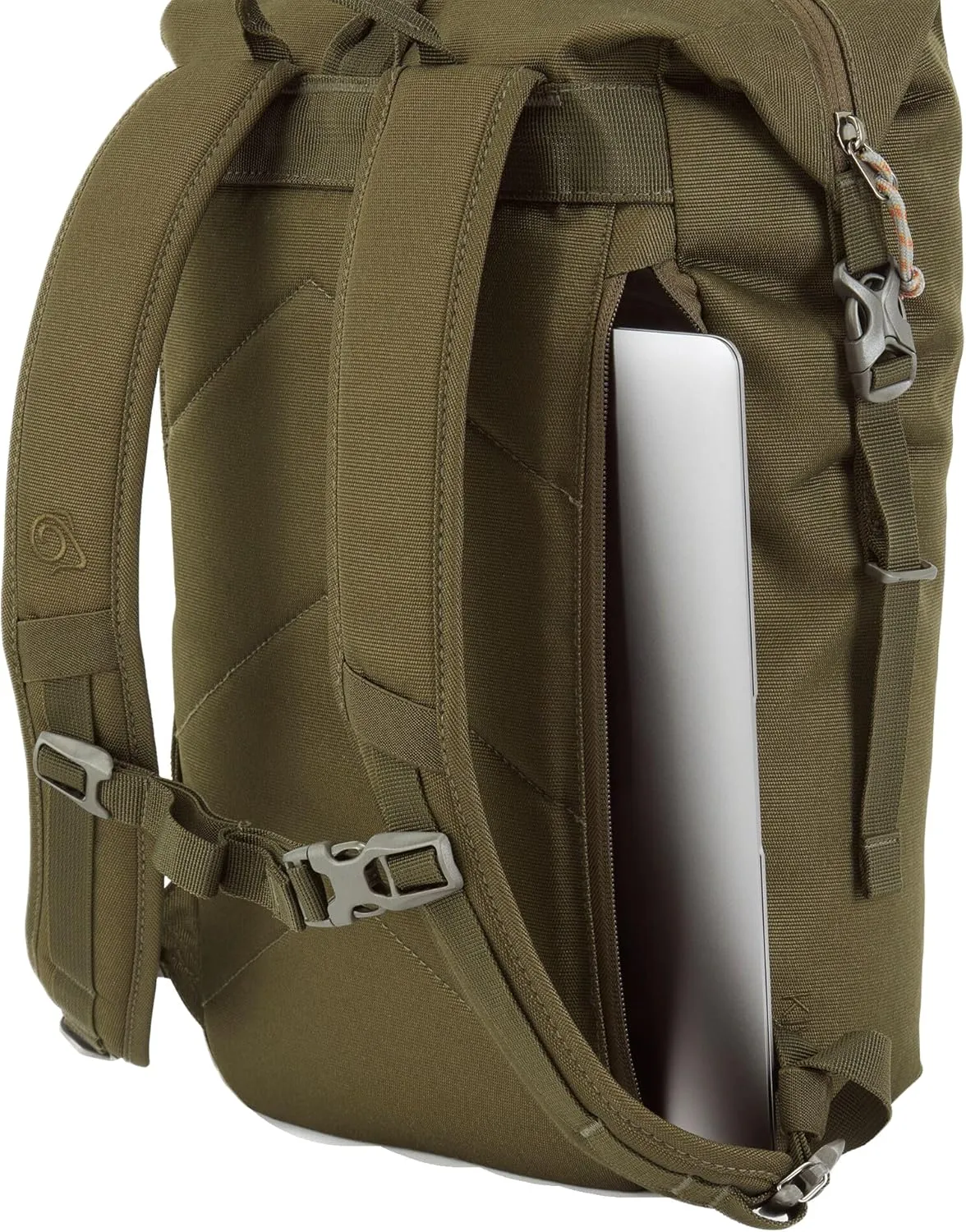 Craghoppers Adult Kiwi Classic Rolltop Backpack, Woodland Green, 16 Liter
