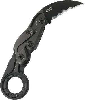 CRKT Hunting Folding Blade Karambit 2.41" D2 Black Tini Handle