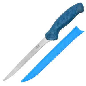 Cuda 7" AquaTuff Wide Fillet Saltwater & Freshwater Zirconium Bonding Fish Filleting Knife with Weather-Resistant Non-Slip Grip & Blade Cover