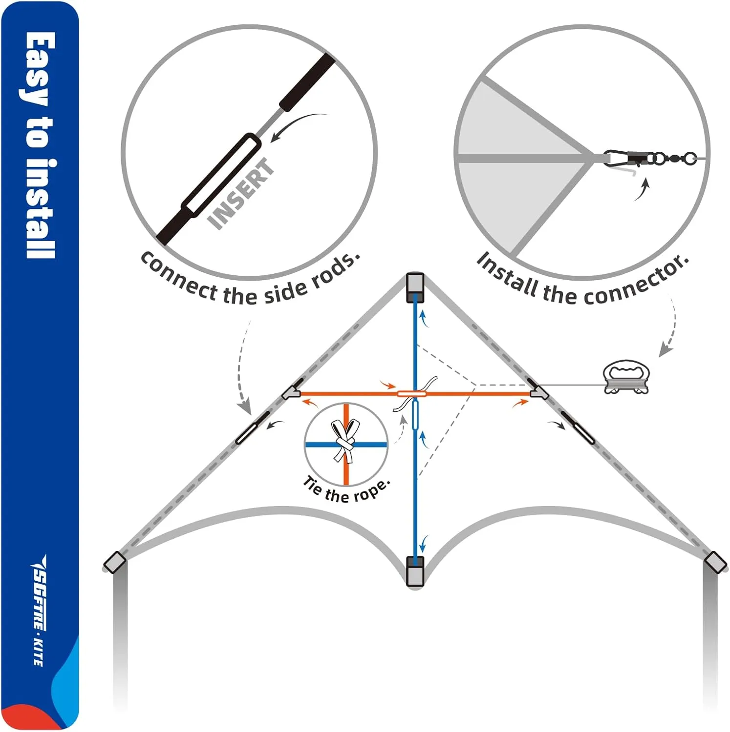 Delta Kite Set for Kids and Adults，Extremely Easy to Launch for Beginners, Perfect for Beaches and Parks，Kites for Beach Trip Park Family Outdoor Games and Activities