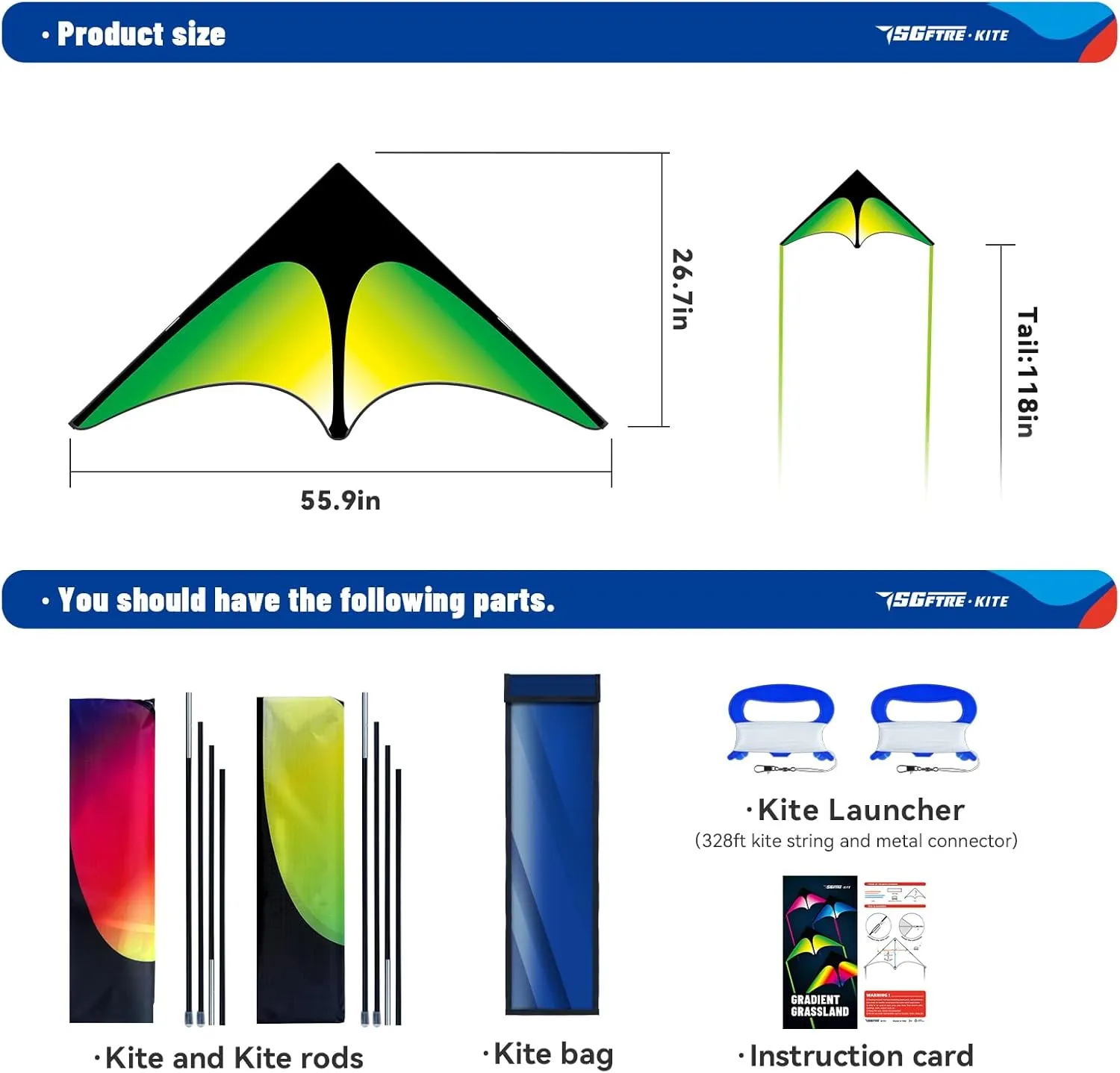 Delta Two Set Kites for Kids and Adults - Easy to Fly Outdoor Fun, Perfect for Beaches and Parks - Ideal for Family Fun