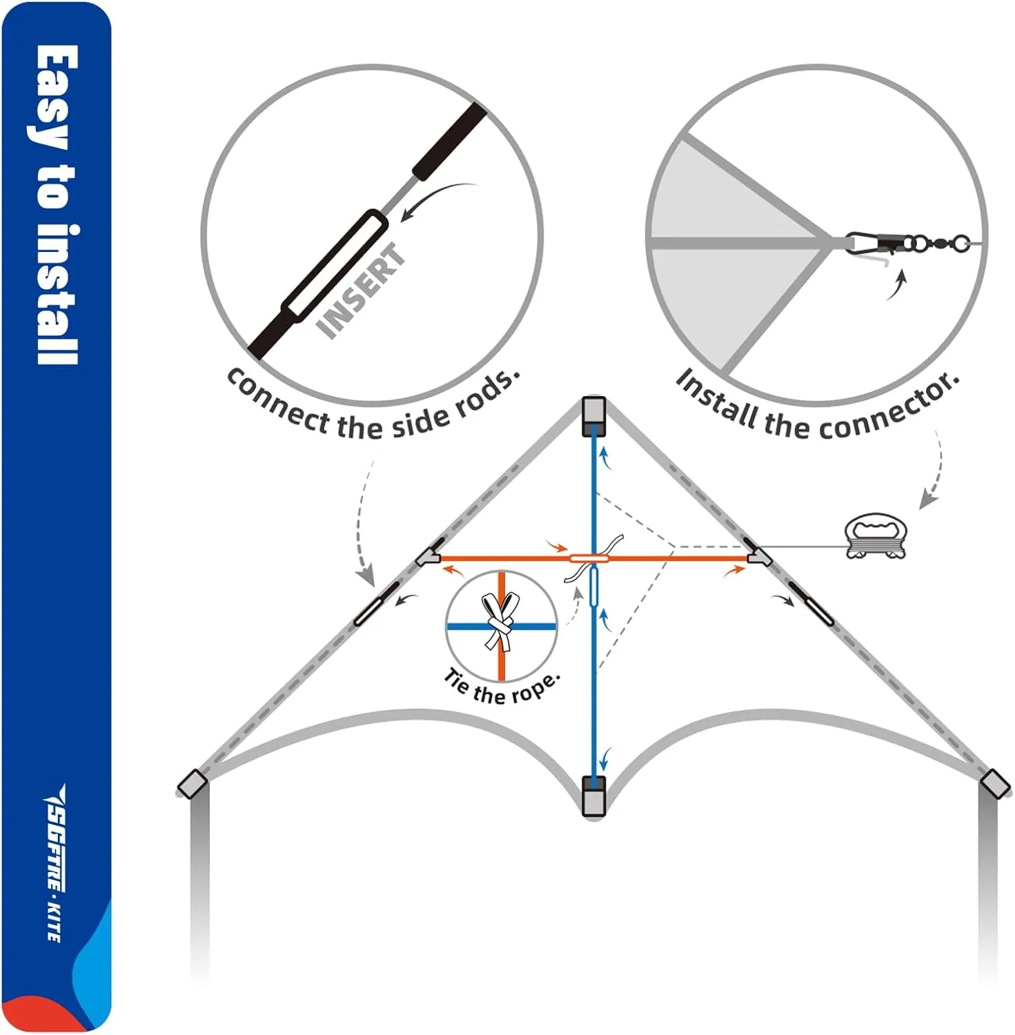 Delta Two Set Kites for Kids and Adults - Easy to Fly Outdoor Fun, Perfect for Beaches and Parks - Ideal for Family Fun