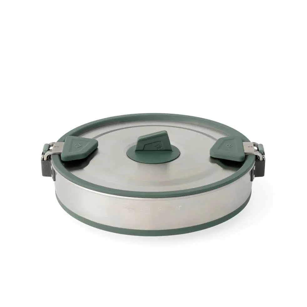 Detour Stainless Steel Collapsible Pot - 3 Liter  Laurelwreath Green
